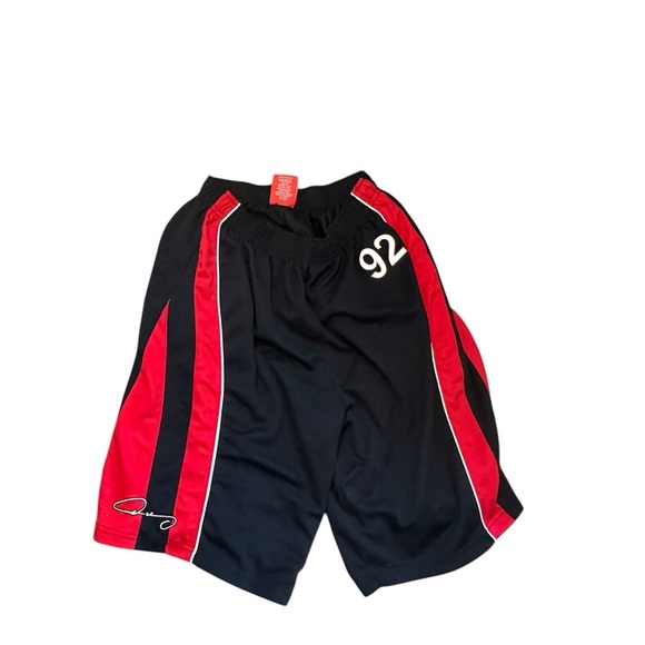 Oscar de la Hoya Men's Black Red Athletic Shorts M 92 - Picture 1 of 4